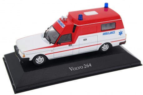 Atlas Volvo 264 Ambulance by Ringborgs 1985 - White/Red