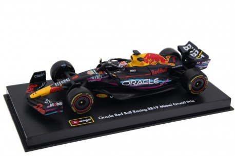 Bburago Red Bull RB19 #1 "Oracle Red Bull Racing" Winner Miami Gran Prix World Champion Formula 1 2023 - Max Verstappen