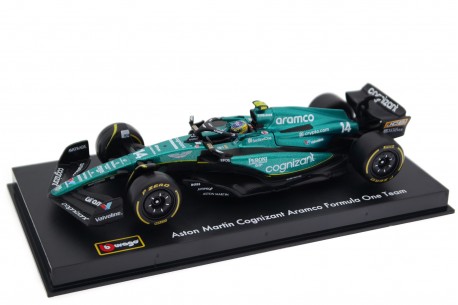Bburago Aston Martin AMR23 #14 "Aston Martin Aramco Cognizant F1 Team" Formula 1 2023 - Fernando Alonso