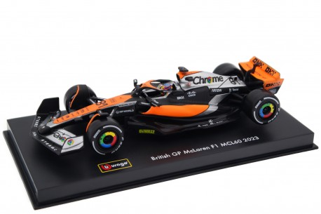 Bburago McLaren MCL60 #81 "McLaren F1 Team" British Grand Prix Formula 1 2023 - Oscar Piastri
