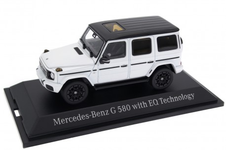 Norev Mercedes-Benz G-Class G 580 with EQ Technology W465 2024 - Manufaktur Opalite White Bright Metallic