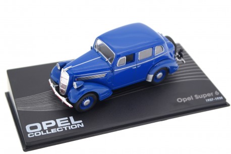 1/43 Altaya DC160 Opel Super 6 1937 - Saturated Blue, Opel Collection #79