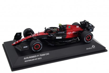 Solido Alfa Romeo C43 #24 "Alfa Romeo F1 Team Stake" Australian Grand Prix Formula 1 2023 - Zhou Guanyu