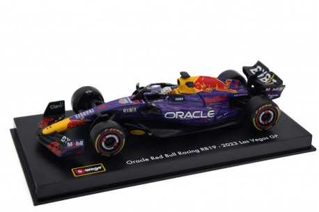 Bburago Red Bull RB19 #1 "Oracle Red Bull Racing" Winner Las Vegas Grand Prix World Champion Formula 1 2023 - Max Verstappen