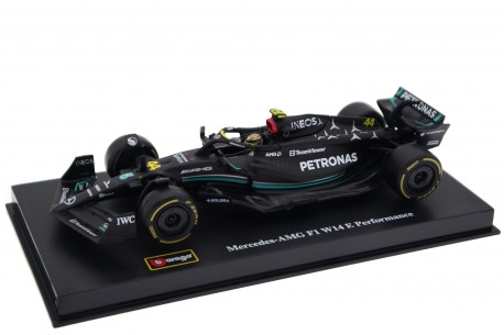 Bburago Mercedes-AMG F1 W14 E Performance #44 "Mercedes-AMG Petronas F1 Team" Formula 1 2023 - Lewis Hamilton