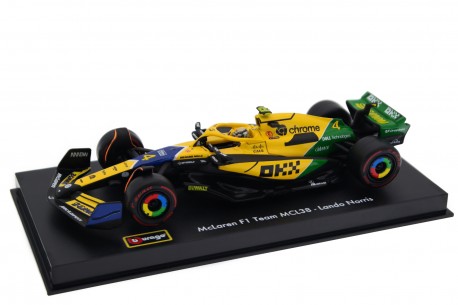 Bburago McLaren MCL38 #4 "McLaren F1 Team" Monaco Grand Prix Formula 1 2024 - Lando Norris