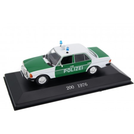 DeAgostini Mercedes-Benz 200 Polizei W123 1976 - Polar White/Mint Green