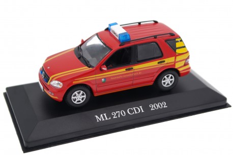DeAgsotini Mercedes-Benz ML 270 CDI W163 Feuerwehr-Kommandowagen 2002 - Feuerwehr Red
