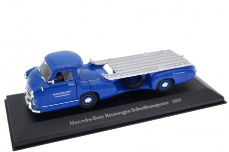 Altaya Mercedes-Benz Rennwagen-Schnelltransporter "Blue Wonder" 1955 - Blue