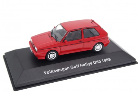 1/43 DeAgostini DC1144 Volkswagen Golf II Rallye G60 Syncro 19E 1989 - Tornado Red, Volkswagen Offizielle Modell-Sammlung #47
