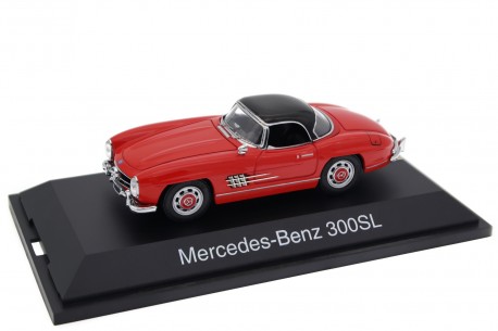 Schuco Mercedes-Benz 300 SL Roadster Hardtop W198 II 1957 - Fire Engine Red