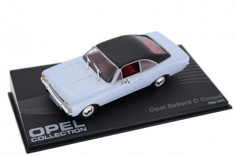 Altaya Opel Rekord C Coupé 1966 - French Lilac Blue with Black Roof