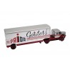 Altaya Berliet TLR 10 M Goûters Prior Fruehauf Trailer 1959 - Maroon Red/Arrow Silver Metallic