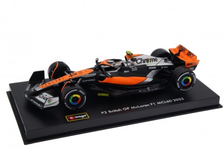 Bburago McLaren MCL60 #4 "McLaren F1 Team" British Grand Prix Formula 1 2023 - Lando Norris