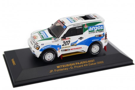 IXO Mitsubishi Pajero Evolution MPR9 #207 "Mitsubishi Ralliart" Dakar Rally 2002 - JP.Fontenay/G.Picard