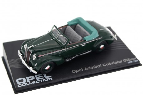 Altaya Opel Admiral Cabriolet Gläser 1938 - Forest Green