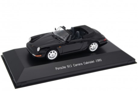 Atlas Porsche 911 Carrera 2 Cabriolet 964 1991 - Black
