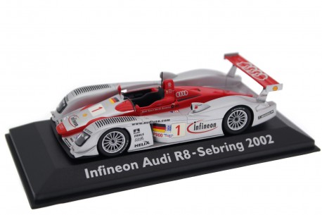 Minichamps Audi R8 #1 "Audi Sport North America" 12 Hours of Sebring 2002 - F.Biela/T.Kristensen/E.Pirro
