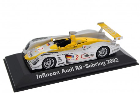 Minichamps Audi R8 #2 "Audi Sport North America" Winner 12 Hours of Sebring 2002 - R.Capello/J.Herbert/C.Pescatori