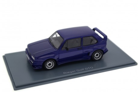 Neo Scale Models Volkswagen Golf I Rieger GTO Widebody Typ 17 1980 - Violet Blue Metallic