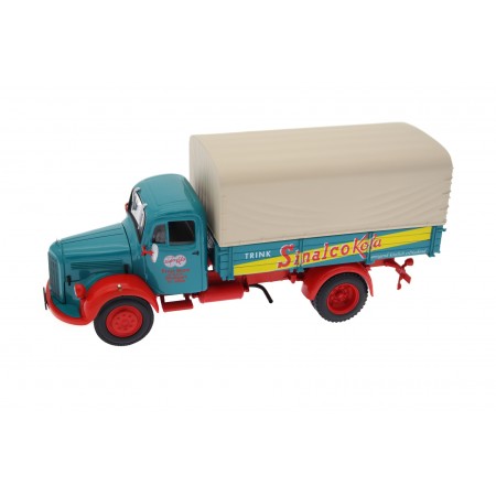 Minichamps Mercedes-Benz L 3500 Sinalco Kola 1954 - Water Blue/Traffic Red