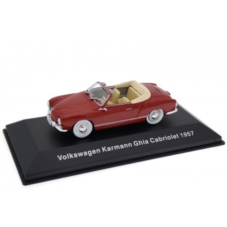 DeAgostini Volkswagen Karmann Ghia Cabriolet Typ 14 1957 - Cardinal Red Metallic