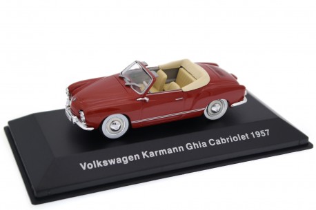 DeAgostini Volkswagen Karmann Ghia Cabriolet Typ 14 1957 - Cardinal Red Metallic
