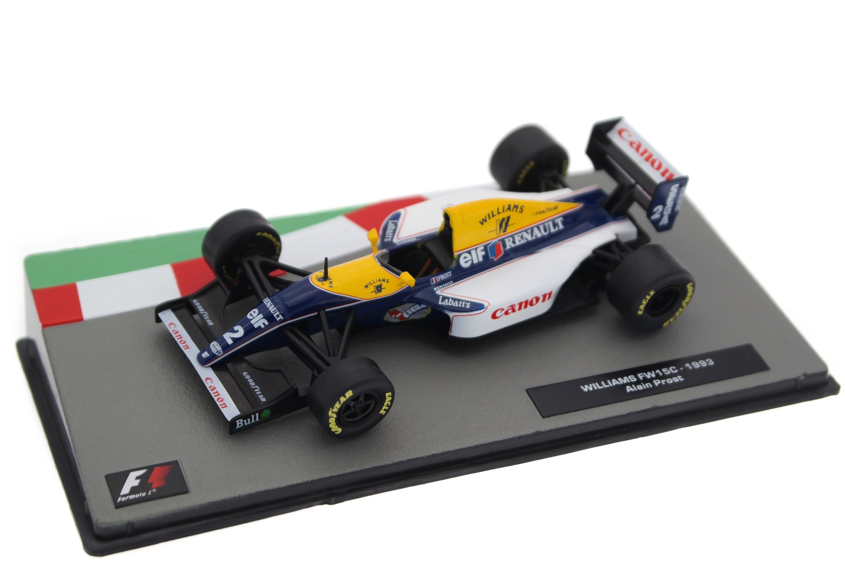 F1ミニカー ウィリアムズ　プロスト　1993 A collectible scale model Williams FW15C from Altaya F1