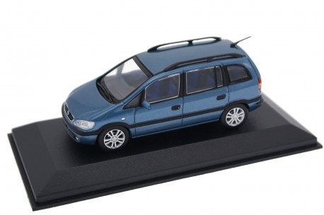 Minichamps Opel Zafira A Elegance 2000 - Petrol Blue Metallic