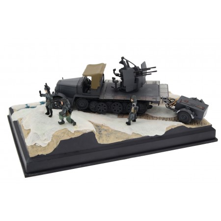 DeAgostini DC1520 Flakvierling 38 auf Sd.Kfz. 7/1 mit Sd.Ah. 51 1943 - Panzer Grey