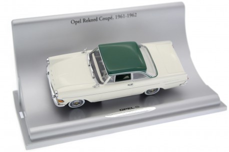 Minichamps Opel Rekord P2 Coupé 1961 - Chamonix White/Ocean Green