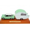 Atlas Trabant 601 Limousine with Würdig 301 Camper Trailer 1964 - Menthol Green/Polar White