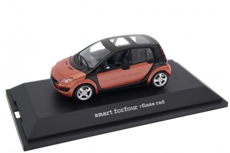 Schuco Smart Forfour 1.5 Passion W454 2004 - Flame Red Metallic/Black Tridion