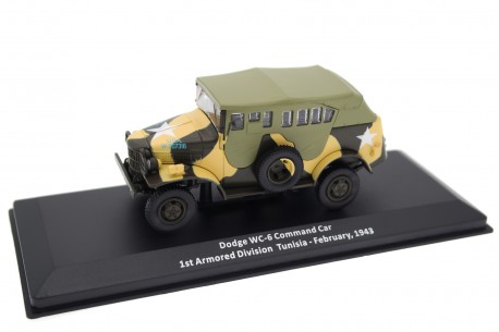 DeAgostini Dodge WC‑6 Command Car 1943 - Khaki Drab/North Africa Yellow Camouflage