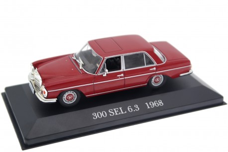 1/43 DeAgostini DC301 Mercedes-Benz 300 SEL 6.3 V8 W109 1968 - Carnelian Red, Mercedes-Benz - Offizielle Modell-Sammlung #24