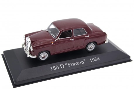 DeAgostini Mercedes-Benz 180 D Ponton W120 1954 - Burgundy Red Metallic