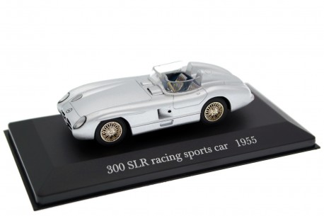 DeAgostini Mercedes-Benz 300 SLR Rennsportwagen W196S 1955 - Silver Metallic