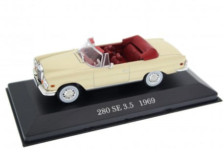DeAgostini Mercedes-Benz 280 SE Cabriolet W111 1969 - Ivory Beige