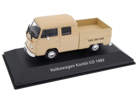 DeAgostini Volkswagen T2b Kombi CD Crew Cab Doka Pickup 1982 - Ceylon Beige