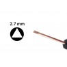 Triangular screwdriver IXO size 2.7 mm, length 11 cm