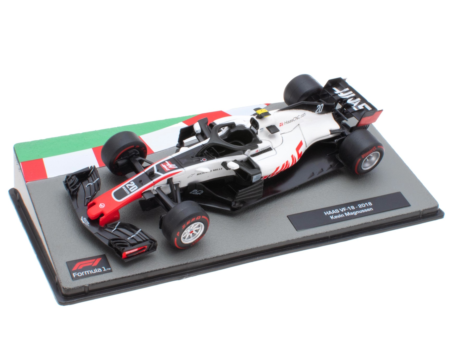 ミニチャンプスHAAS F1 VF-18 R. GROSJEAN 2018 A collectible scale model Haas VF-18 from Altaya F1