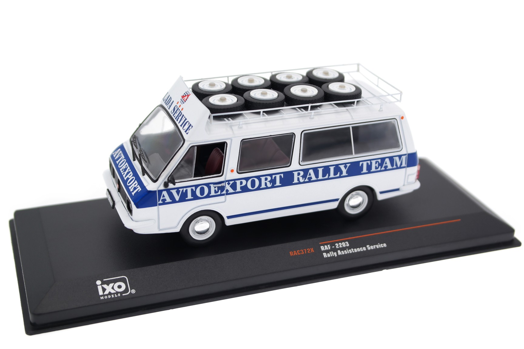 【希少】ソ連製 ミニカー RAF-2203 ラトビア 1/43 ミリツィア Коллекционная масштабная модель RAF-2203 Rally Service от IXO