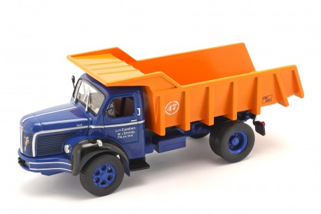 Hachette Berliet GLM 10 Benne 1953 - Blue/Orange
