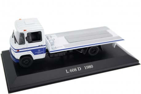 DeAgostini Mercedes-Benz L 608 D T2 W309 Mercedes-Benz Service 1980 - Classic White with Blue Livery