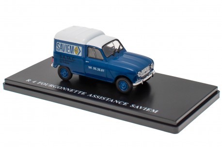 Hachette Renault R4 Fourgonnette Assistance Saviem 1967 - Saturated Blue