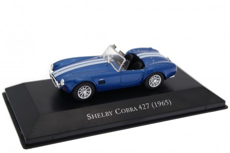 DeAgostini AC Shelby Cobra 427 Mk III 1965 - Guardsman Blue Metallic with Wimbledon White Stripes