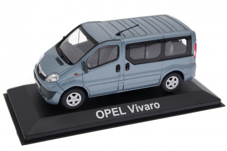 Minichamps Opel Vivaro A Facelift Life Cosmo L1H1 2006 - Storm Blue Metallic