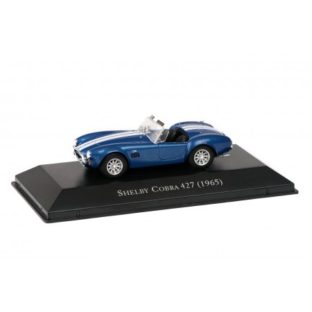 DeAgostini AC Shelby Cobra 427 Mk III 1965 - Guardsman Blue Metallic with Wimbledon White Stripes
