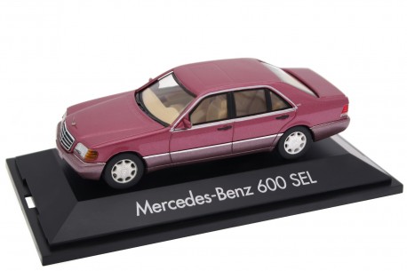 Herpa Mercedes-Benz 600 SEL W140 1992 - Almandine Red Metallic