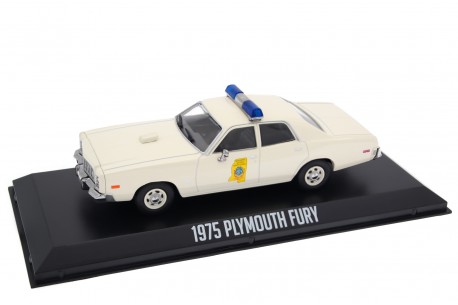 Greenlight Plymouth Fury A38 Mississippi Highway Patrol "Smokey and the Bandit (1977)" 1975 - Spinnaker White